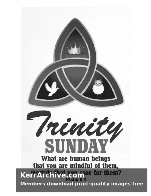 Trinity Sunday — Psalms 8:4 (grayscale)