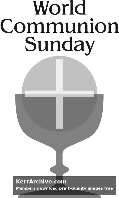 World Communion Sunday (grayscale)