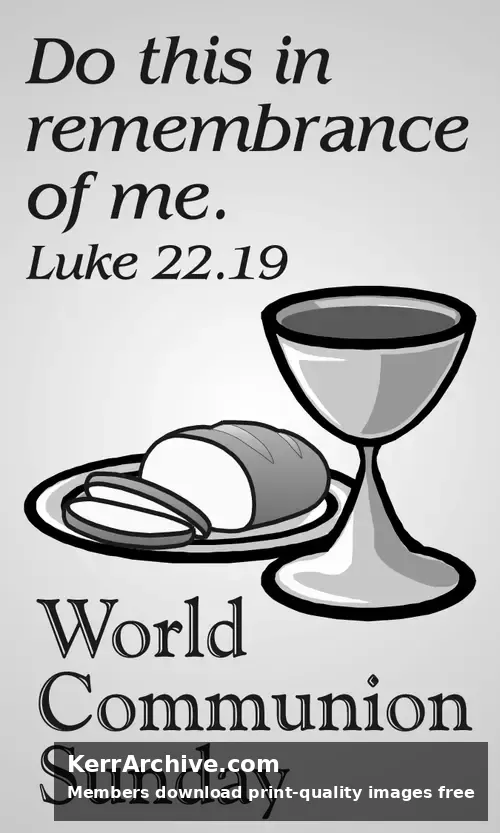 World Communion Sunday (grayscale)