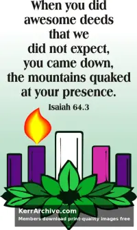 Year B Advent First Sunday