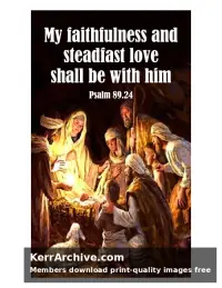 Year B Advent Four Sunday — Psalms 89:24