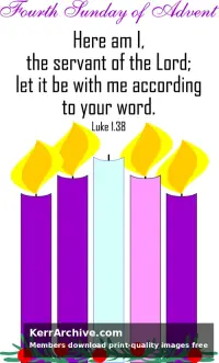 Advent Four Sunday — Luke 1:38