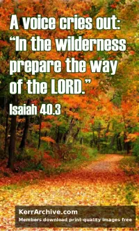 Year B Advent Second Sunday — Isaiah 40:3