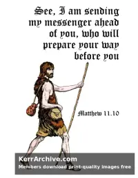 Year A Advent Sunday — Matthew 11:10