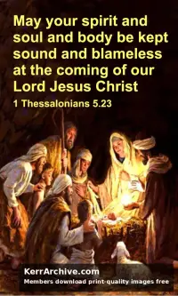 Year B Advent Sunday — 1 Thessalonians 5:23