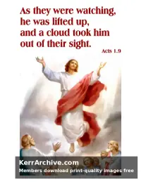 Ascension Sunday — Acts 1:9