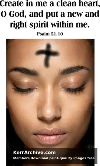 Ash Wednesday — Psalms 51:10