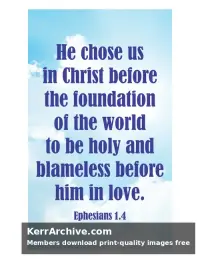 Year C Christmas Second Sunday — Ephesians 1:4