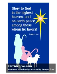 Christmas Eve — Luke 2:14