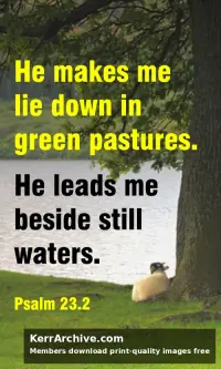 Year B Easter Four Sunday — Psalms 23:2