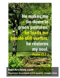 Year B Easter Four Sunday — Psalms 23:2-3