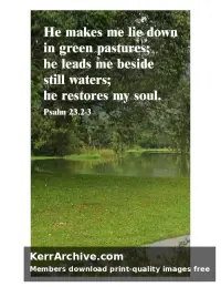 Year C Easter Four Sunday — Psalms 24:2, 3