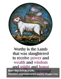 Year C Easter Sunday — Revelation 5:12