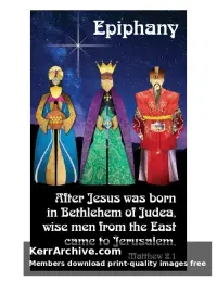 Year A Epiphany Sunday — Matthew 2:1