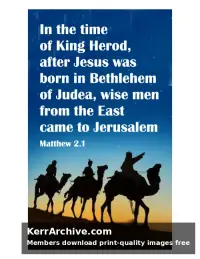 Year B Epiphany Sunday — Matthew 2:1
