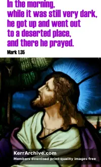 Year B Epiphany Sunday — Mark 1:35