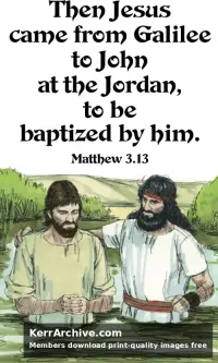 Year A Epiphany First Sunday — Matthew 3:13