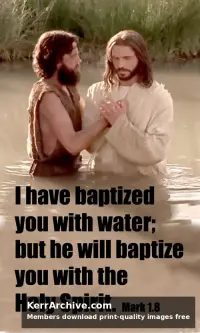 Year B Epiphany First Sunday — Mark 1:8