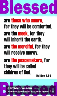 Year A Epiphany Four Sunday — Matthew 5:4-8