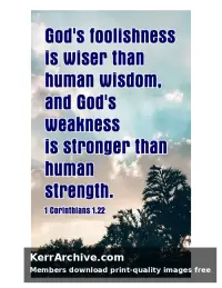 Year A Epiphany Four Sunday — 1 Corinthians 1:22