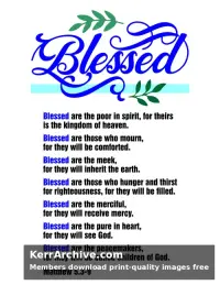 Year A Epiphany Four Sunday — Matthew 5:3-9