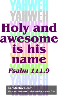 Year B Epiphany Four Sunday — Psalms 111:9