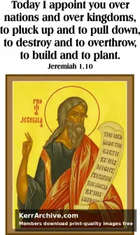 Year C Epiphany Four Sunday — Jeremiah 1:10