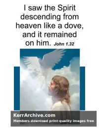 Year A Epiphany Second Sunday — John 1:32