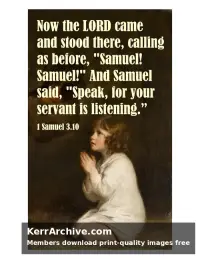 Year B Epiphany Second Sunday — 1 Samuel 3:10