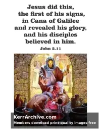 Year C Epiphany Second Sunday — John 2:11