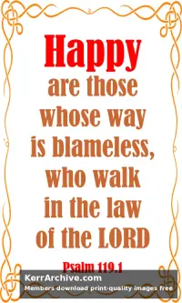 Year A Epiphany Six Sunday — Psalms 119:1