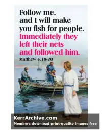 Year A Epiphany Sunday — Matthew 4:19-20