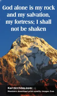 Year B Epiphany Sunday — Psalms 62:6