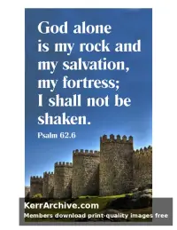 Year B Epiphany Sunday — Psalms 62:6
