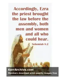 Year C Epiphany Sunday — Nehemiah 8:2