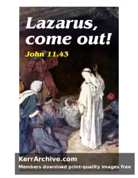 Year A Lent Sunday — John 11:43