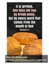 Year A Lent First Sunday — Matthew 4:4