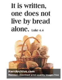 Year C Lent First Sunday — Luke 4:4