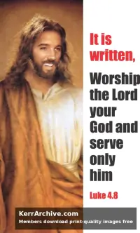Year C Lent First Sunday — Luke 4:8