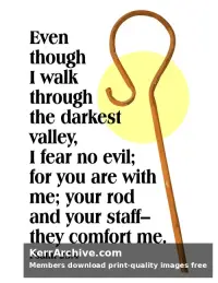 Year A Lent Four Sunday — Psalms 23:4