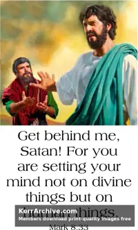 Year B Lent Second Sunday — Mark 8:33