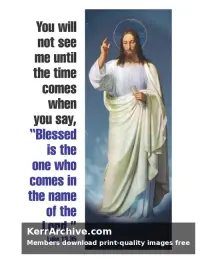 Year C Lent Second Sunday — Luke 13:35
