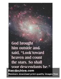Year C Lent Second Sunday — Genesis 15:5