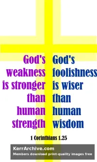 Year B Lent Sunday — 1 Corinthians 1:25