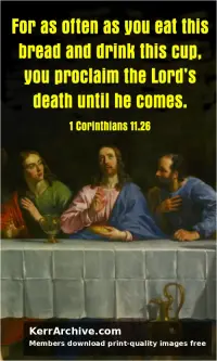 Year A Holy Week Maundy Thursday