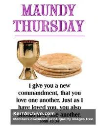 Maundy Thursday — John 13:34