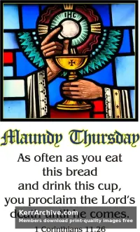 Year C Holy Week Maundy Thursday