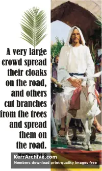 Year A Lent Palm/Passion Sunday