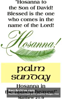 Year A Lent Palm/Passion Sunday