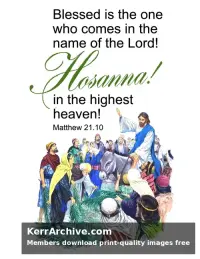 Palm Sunday — Matthew 21:10